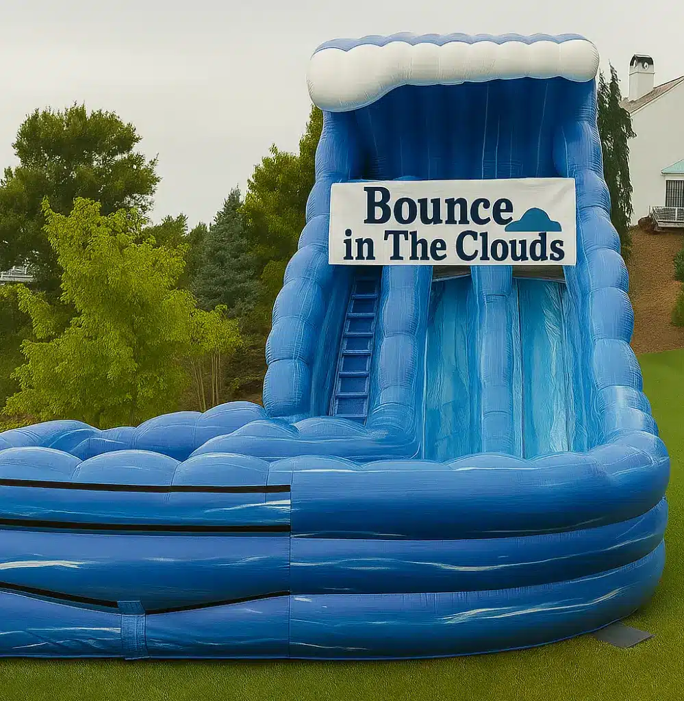 Dry water slide rental with 16 ft, 28 ft and 20 ft slide in Kissimmee, Florida