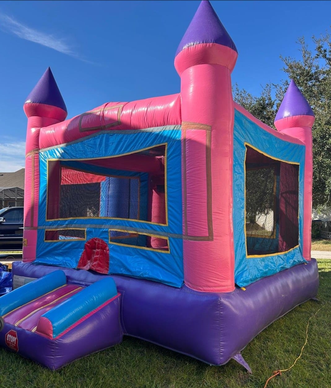 Pink princess castle bounce house Kissimmee FL