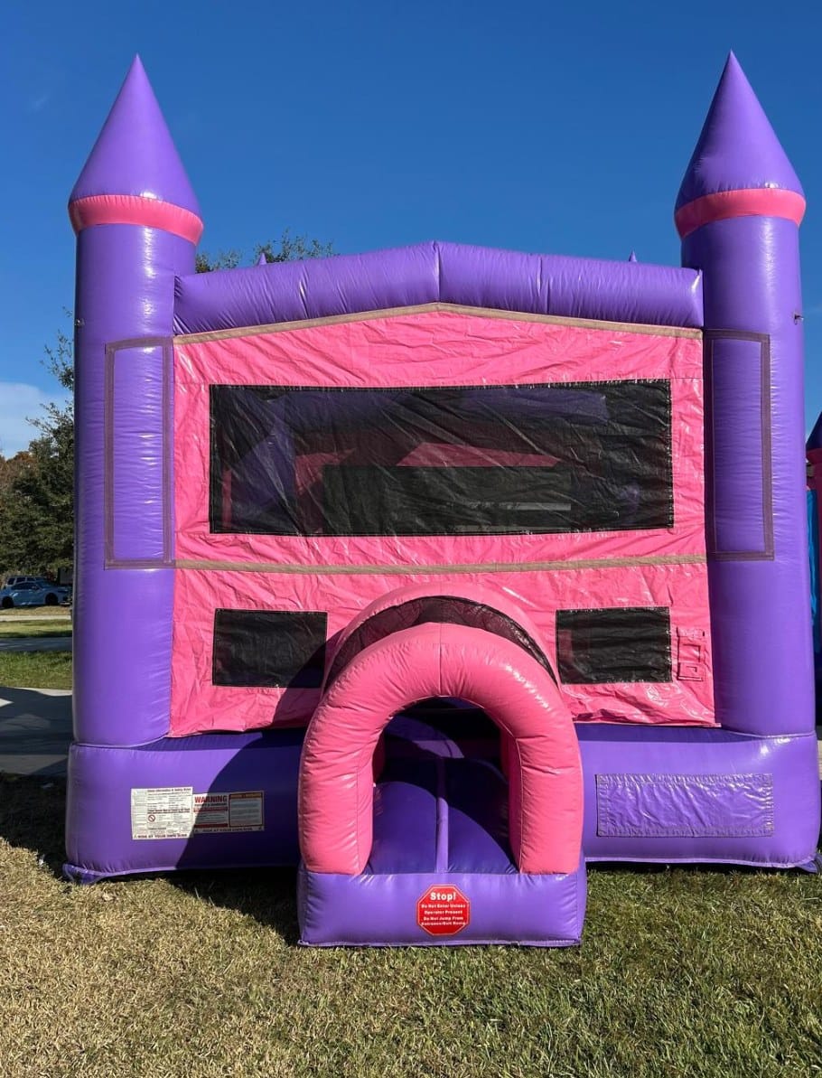 Purple pink bounce house rental Kissimmee FL